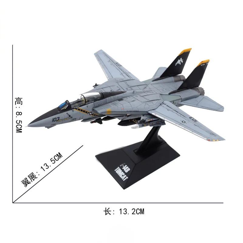 JC Wings 1:144 Scale US Navy F-18F Jolly Rogers F/A-18F VFA-103 AG200 Aircraft Model Simulation Fighter Finished Souvenir Toy