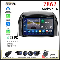 For Renault Koleos 2008 - 2016 Wireless Carplay Android Auto Multimedia Stereo Car Radio Video Player Navigation GPS BT NO 2din