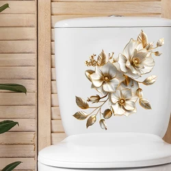1PC bathroom toilet seat wall sticker self-adhesive DIY detachable PVC toilet sticker, suitable for bathroom toilet decoration