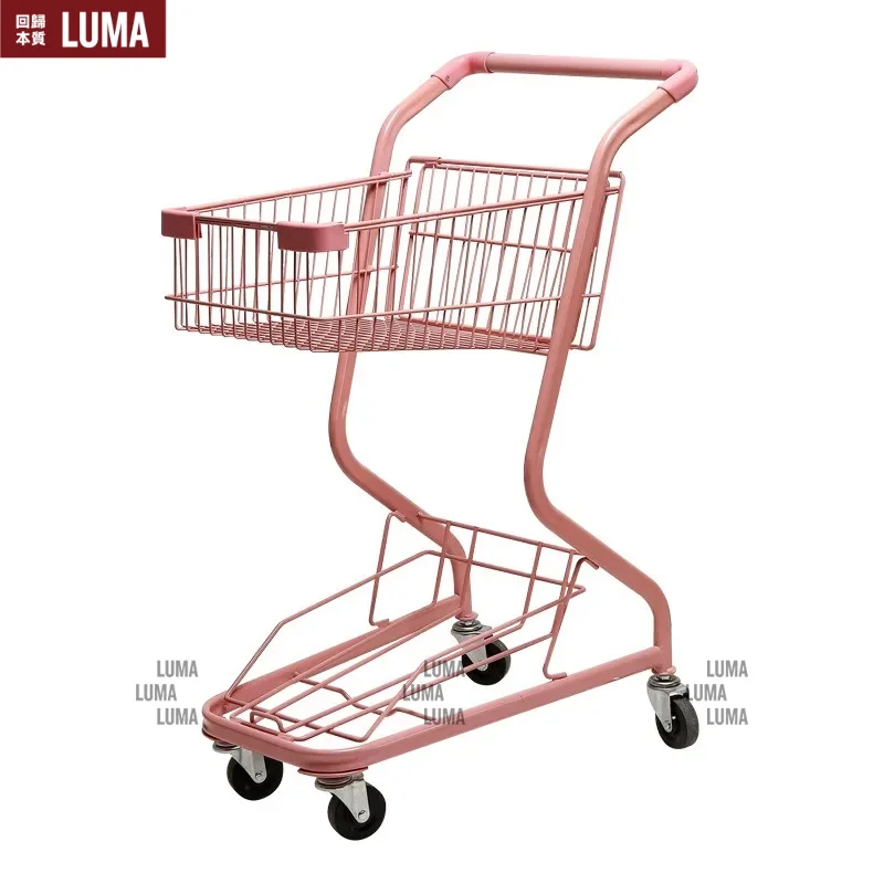 carrito-de-compras-de-doble-capa-para-supermercado-maquina-de-pinzas-para-munecas-tienda-de-snacks-de-internet-para-mascotas-color-amarillo-naranja-rosa-metal