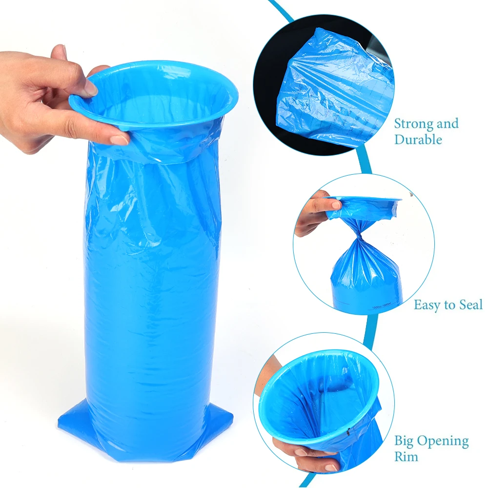 Portable Disposable Travel Car Airplane Motion Sickness Nausea Vomit Cleaning Bag Blue Clean Eco-Friendly Plastic Bag Cars Part