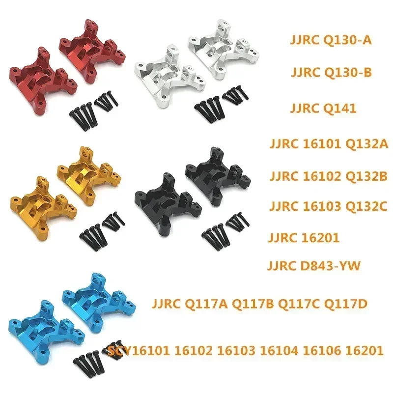 SCY 1/16 16101 16102 16103 16104 16106 16201 Ricambi per Auto RC Q117 Ammortizzatori Posteriori in Metallo Aggiornati