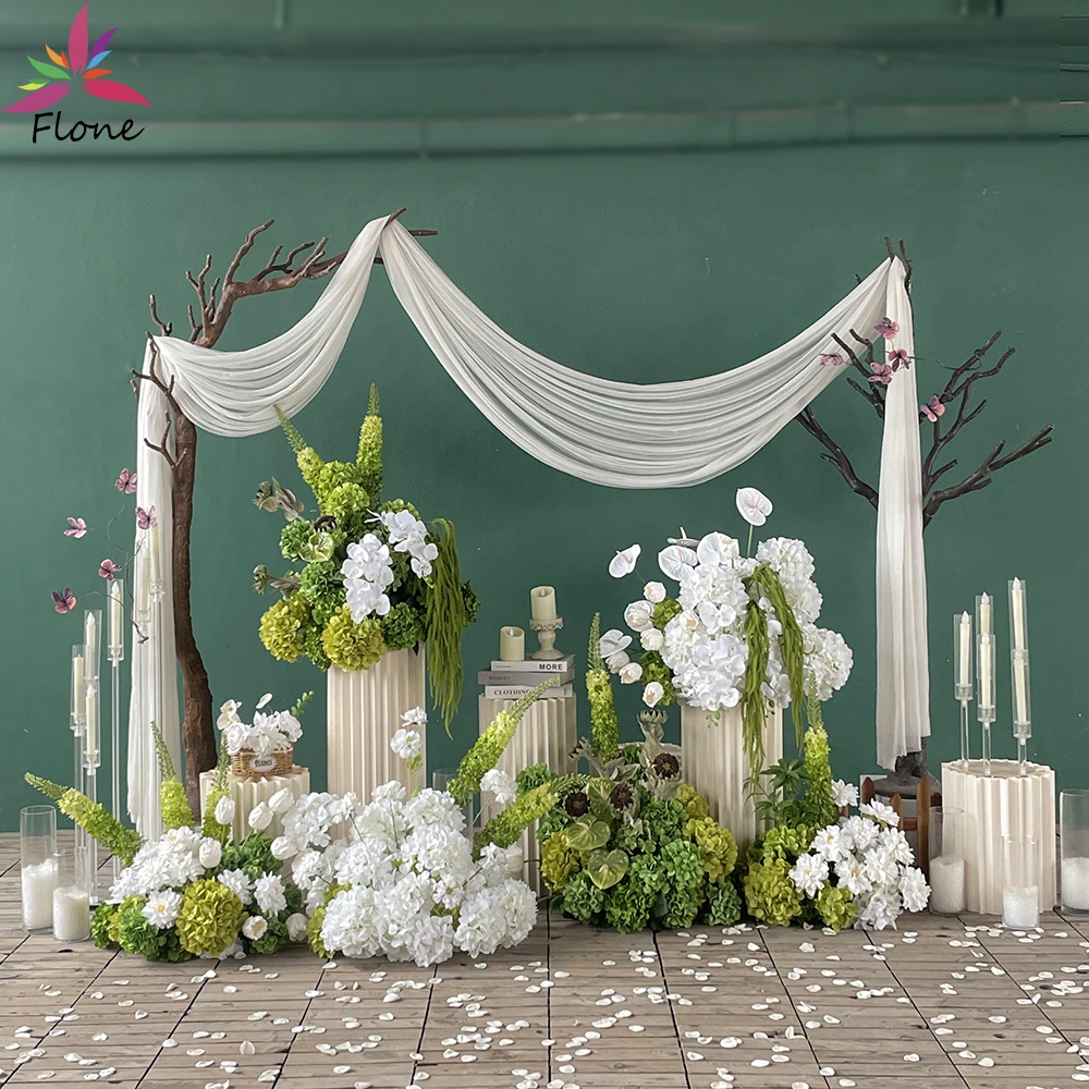 

Greenery Artificial Flower Arrangement Floor Flowers for Wedding Event Decoration High-end Sztuczne Kwiaty Backdrop Decor FL2723