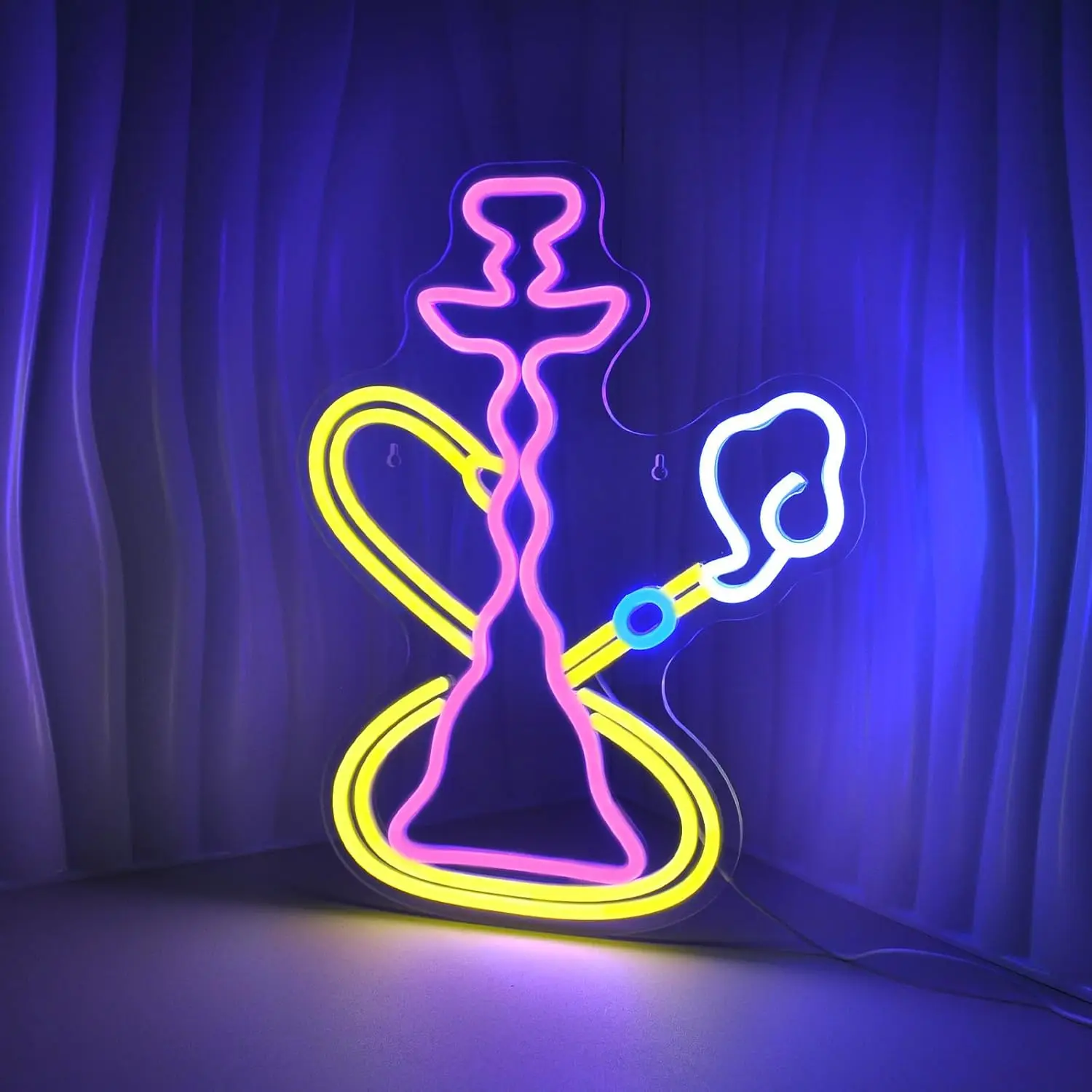 

Pink Yellow Neon Signs for Wall Decor for Man Cave Room Decor 5/12V USB Powered with Dimmable Switch for Birthday Party Decor