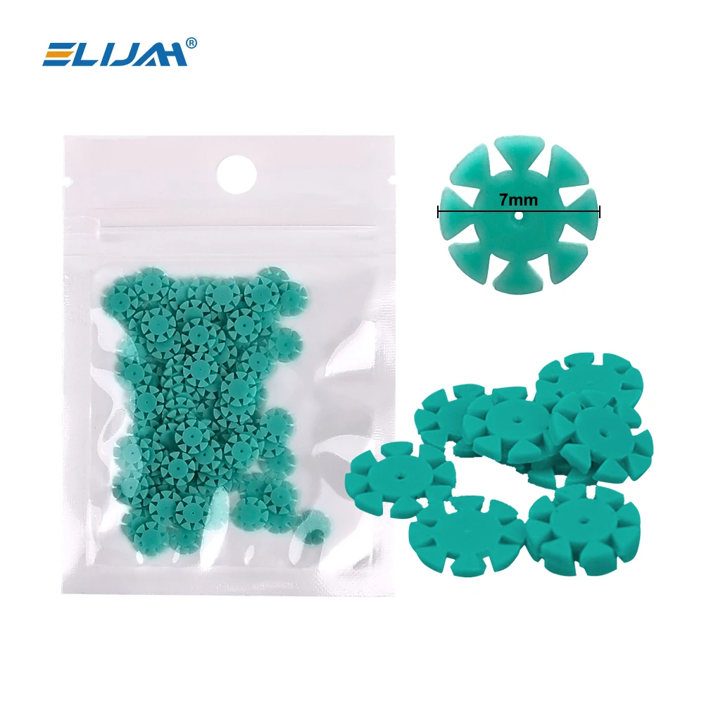 ELIJAH 100Pcs Root Canal Files Stopper Disinfection Marking Circle Dental Mark Ring Counting Rubber Stopper Dental Materials