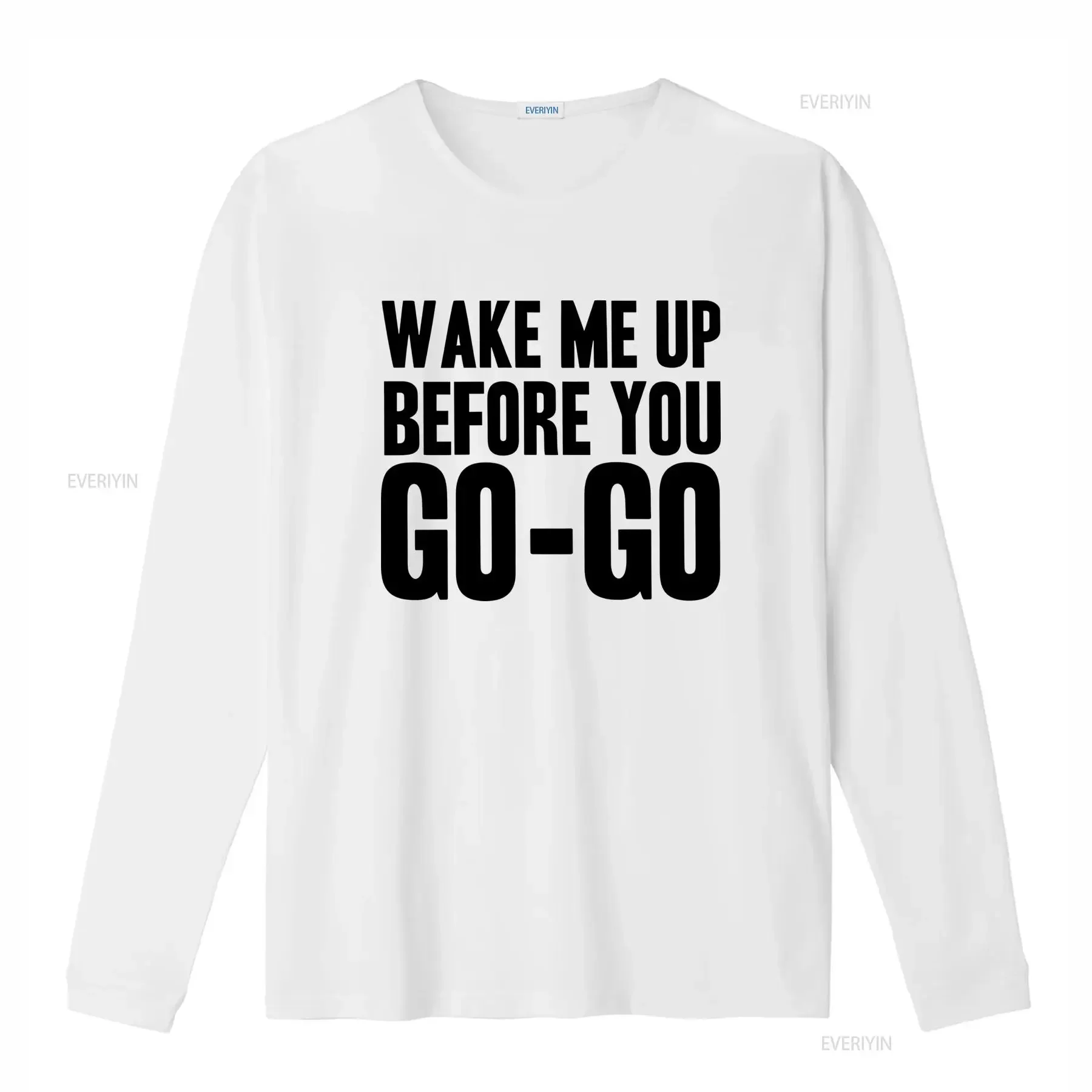 Men'S Funny Wake Me Up Before You Go T Shirt Text on Casual Round Neck for Parties Attire Weekend Outfits Humorous vintage