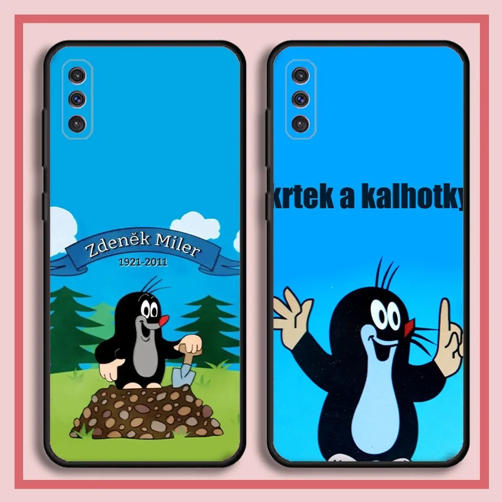 

Classic Animation Little Mole Phone Case For Samsung S23,23,22,30,21,10,9,Note20 Ultra,Lite,Ultra,5G,Plus,FE,Black Soft Case