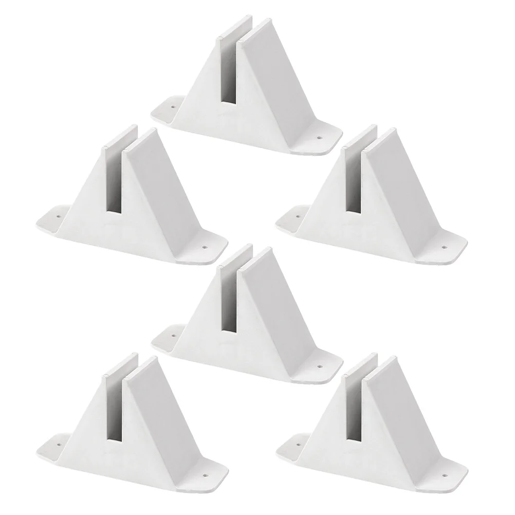 6Pcs Garden Fence Base Sturdy Triangle Stand Support for Christmas Tree Fence Pet Gate Privacy Screen Holder Screen Panel Feet