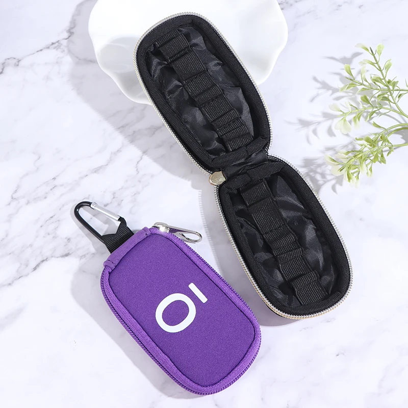 10Slots 1-3ML Essential Oil Storage Bag Hanging Buckle Travel Case Organizer