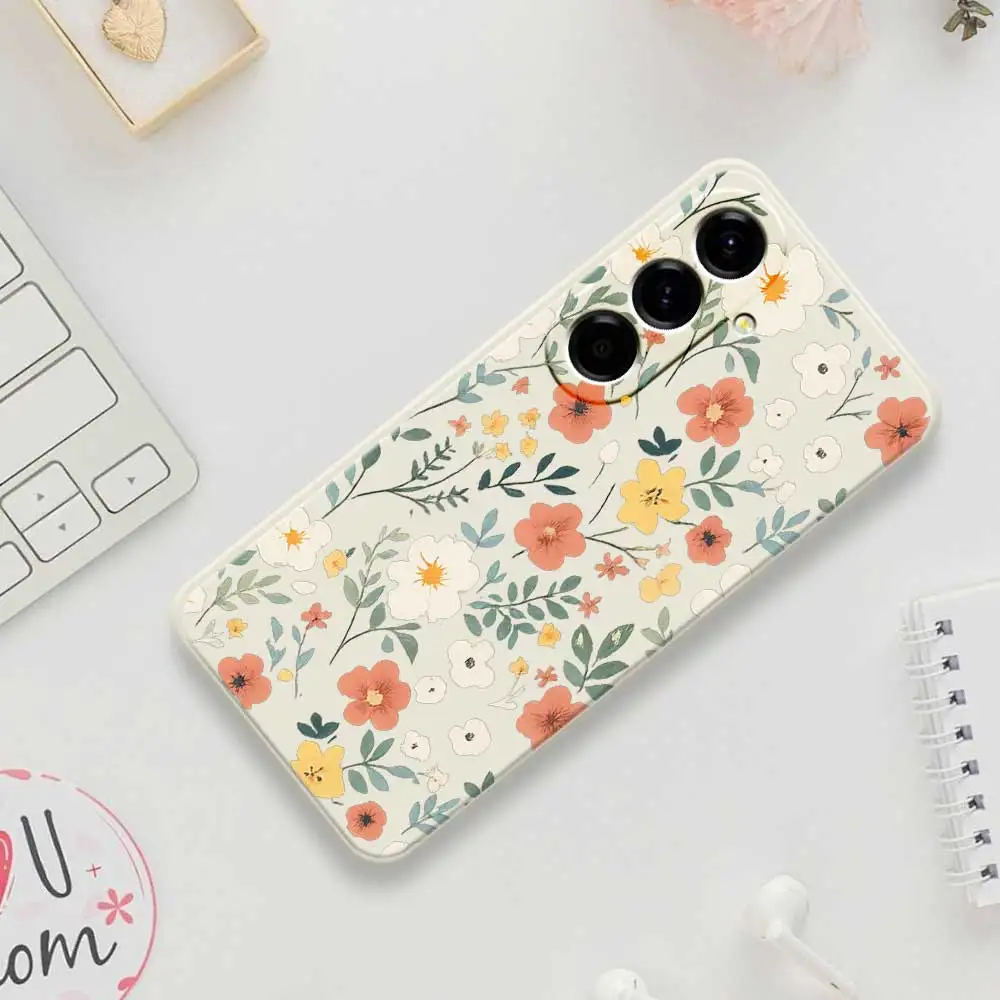 Fresh Flower Mobile Phone Case For Samsung Galaxy A56 A32 A23 A22 5G A32 A23 4G A55 A54 A53 A52 A51 A35 A34 A31 A25 Soft Cover