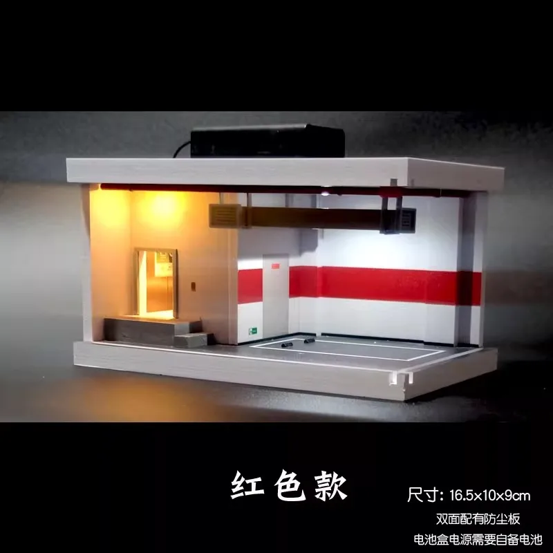 

1/64 подземная парковка, гараж, модель автомобиля, реквизит для фотосъемки, диорама с подсветкой