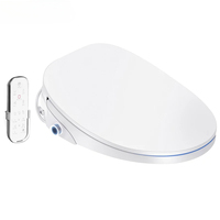 Electronic Bidet Black Gold Silver Auto SPA Smart Toilet Seat Knob LED Display Toilet Cover F4-6