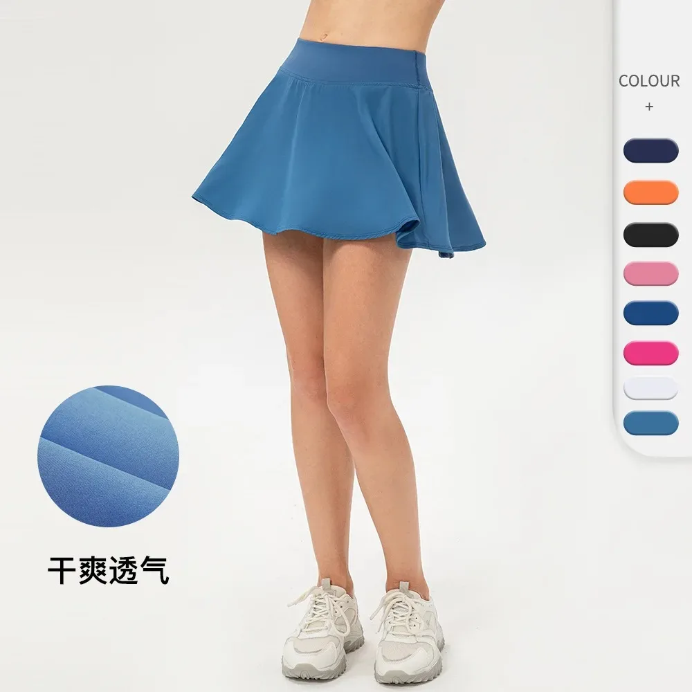 

Women's Sports Quick Drying Skirt Pants Tennis Dance Yoga Training Clothes Fitness Lining Short Skirt Pants Sports Solid Color