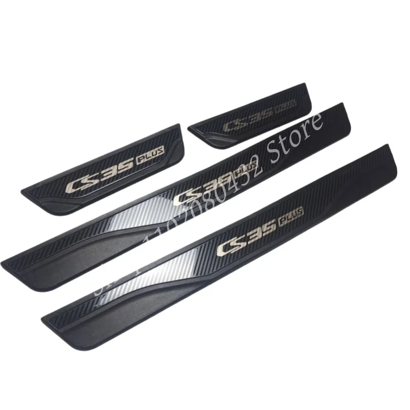 For CHANGAN CS35 PLUS 2023 2022 2021 Door Sill Scuff Plate Welcome Pedal Stainless Steel Protector Car Styling Car Accessories