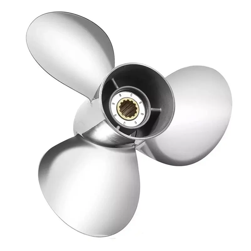 

For 25-60HP 13 Tooth RH Outboard Propeller- Stainless Steel 11 1/8 X 14 697-45970-00-98