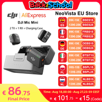 【EU Ship】DJI Mic Mini (2 TX + 1 RX + Charging Case) Wireless Microphone with Intelligent Noise Cancelling High-Quality Audio