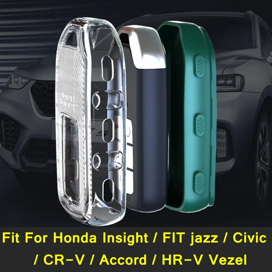 

Car Key Case Remote Control Protector Cover Fit For Honda Insight / FIT jazz / Civic / CR-V / Accord / HR-V Vezel Accessories