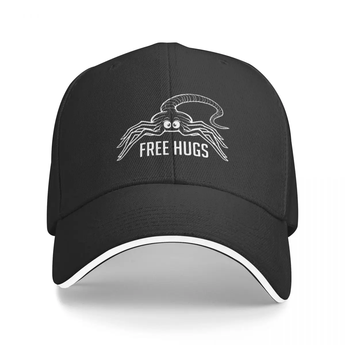 Alien Free Hugs Facehugger Xenomorphes Camping Baseball Caps For Mens Unisex Female Beach Sunscreen Hats Hip Hop Trucker Cap