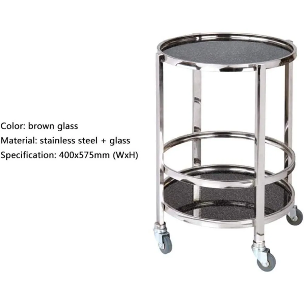 Serving Trolley Kitchen Trolley Hotel Restaurant Delivery Car/Solid Wood Wine Cart/Tea Cart/Snack Car/Cake Car/Multi-Function Ra