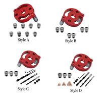 Vertical Pocket Hole Jig Kit with Drill Bushings Wood Hole Drill Bit Set for Woodworking Tools Craft