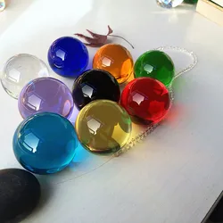 40mm Multicolor No Coating Crystal Ball Transparent Glass Sphere Home Decoration Accessories Feng Shui Ornaments Tabletop Craft