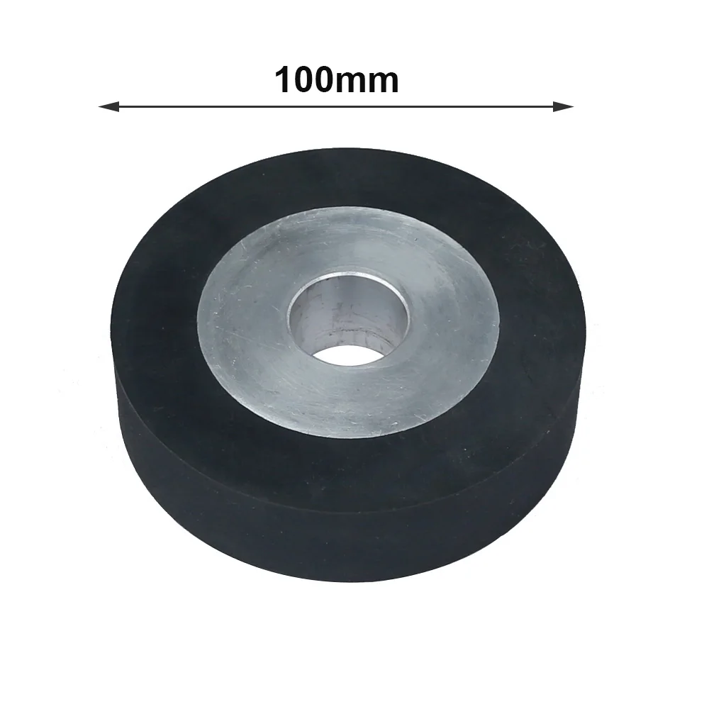 100*25*25mm Flat Rubber Contact Wheel Belt Grinder Parts Sanding Belt Set