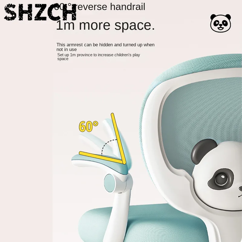 Children's Study Chair to Correct Sitting Posture of Primary School Students can Lift the Seat HomeBackrest Desk Writing Chair