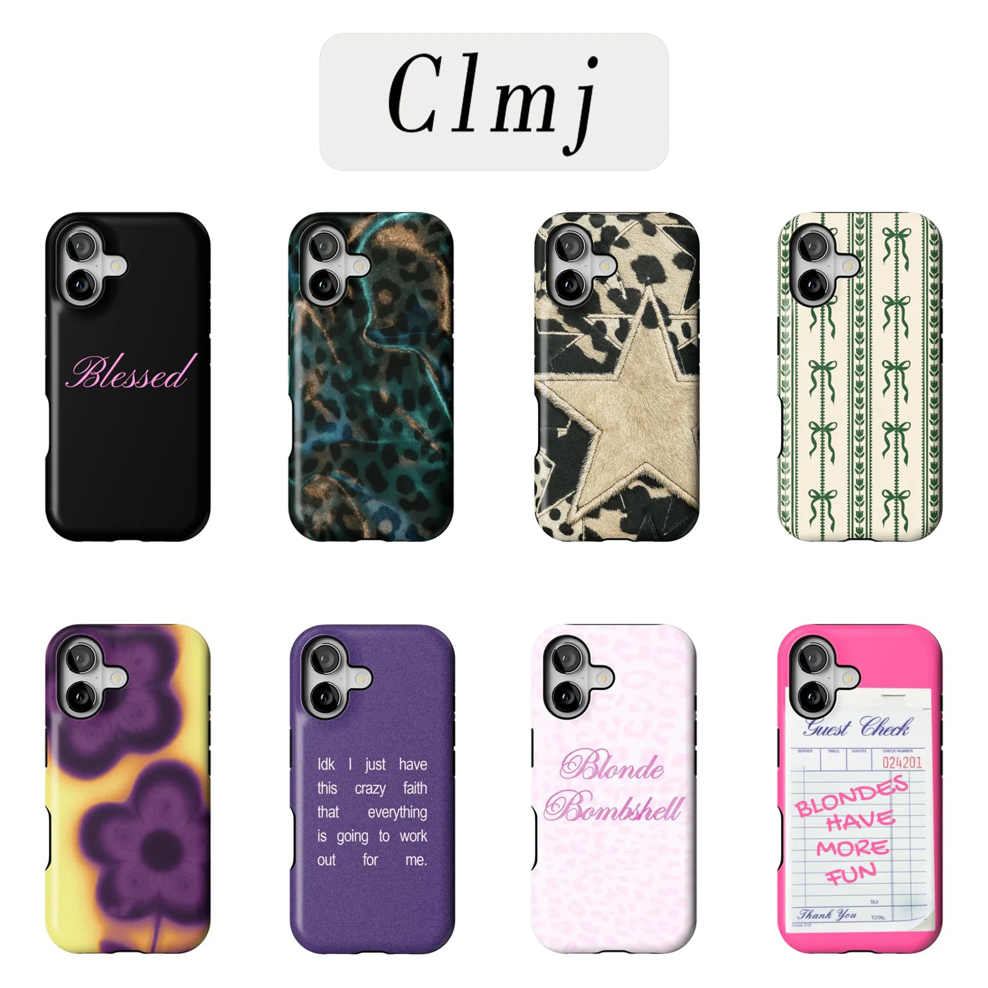 Luxo clmj loiras têm mais diversão caso de telefone para iphone 17 16e 16 15 14 13 12 11 xs xr xsmax 7 8 ar pro max plus dupla camada