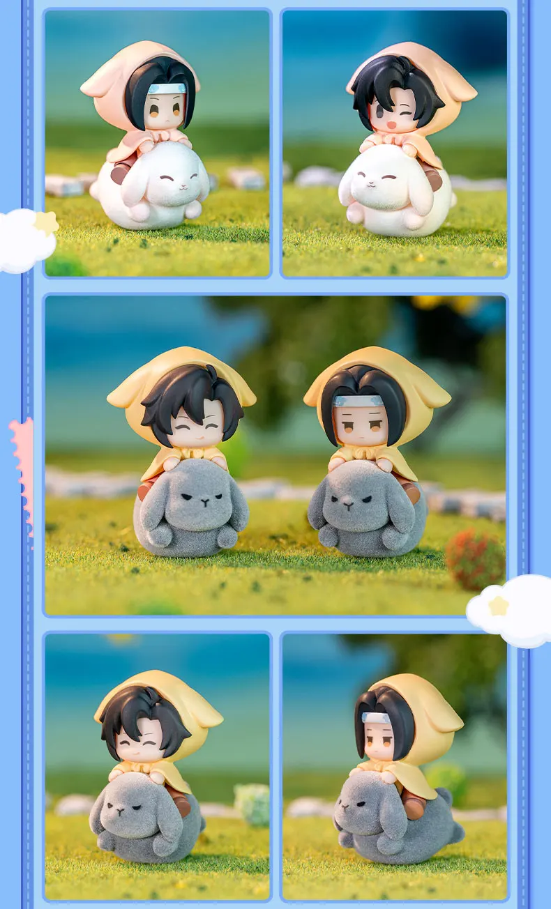 Lu Ming World Mo Dao Zu Shi Süße Tier-Reitfiguren-Serie Blindbox Wei Wuxian Lan Wangji Mini-Figuren-Sammlung Desktop-Ornament – Detail 6
