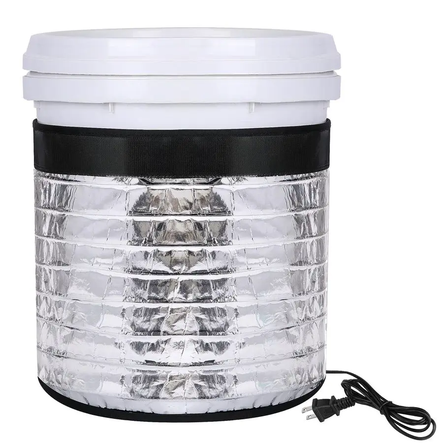 

Bee Blanket Honey Heater,Fits up to 15 Gallon Metal Drum Heater,Aluminum Foil Band Heater for Honey Bucket,Water Barrel,Paint Pa