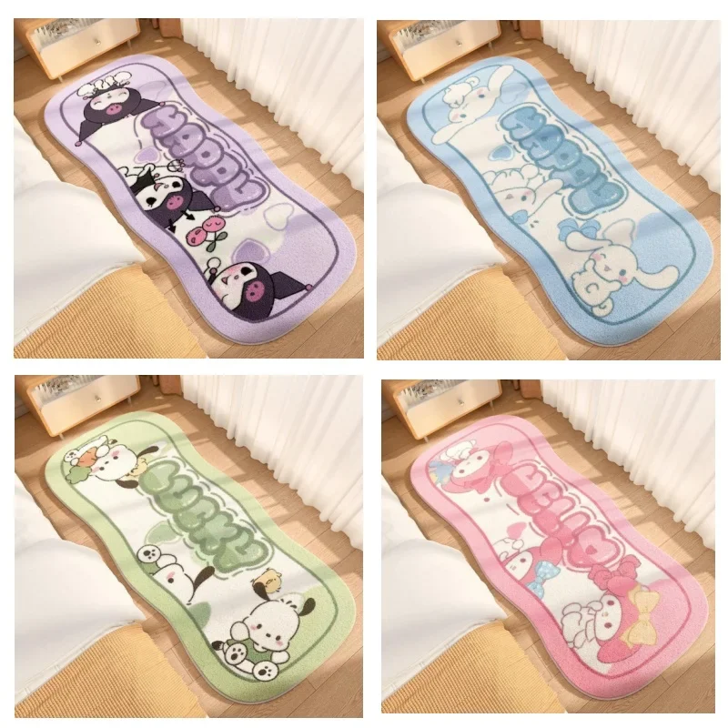 

Cartoon Carpet Kawaii Melody Kuromi Lounge Rug Cinnamoroll Pochacco Bedroom Bedside Carpet Chair Floor Mat Home Decor Girl Gift