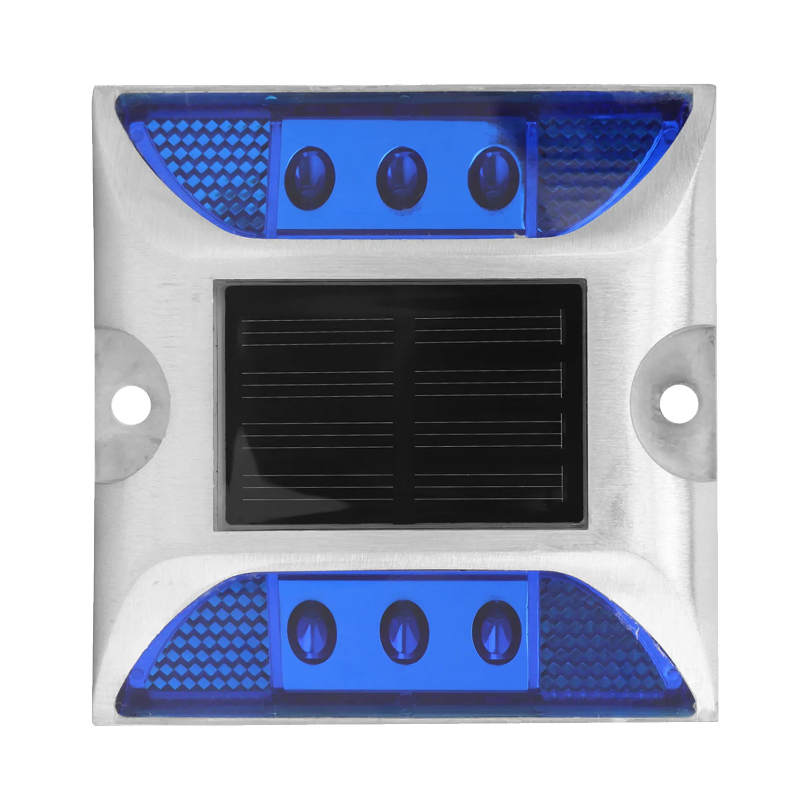 ZK40 LED Solar Power Ground Marker Lights Waterproof Outdoor Driveway Road Highway Spike LampBlue