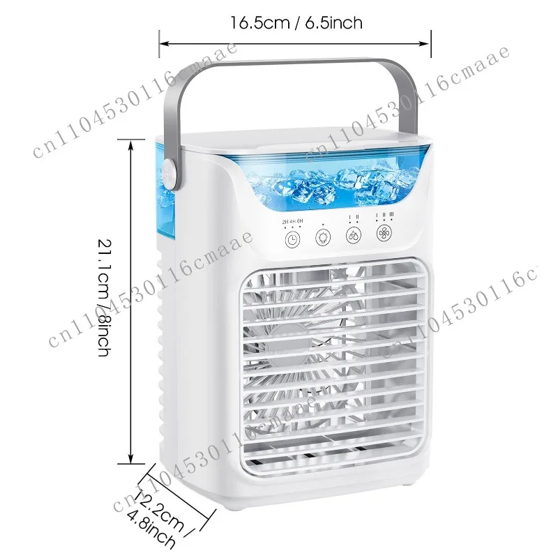 

New Air Conditioning Fan 700ML 3-speed 2 Cold Mist 3 Portable Air Cooler Humidifier Air Conditioning Cooling Fan