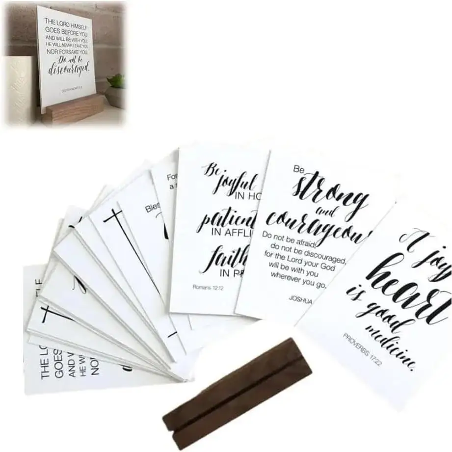 Set Of 52 Scripture Cards - Bible Verse Cards, Biblical Positive Religious Affirmation Decks,Encouragement Cards Greeting Cards