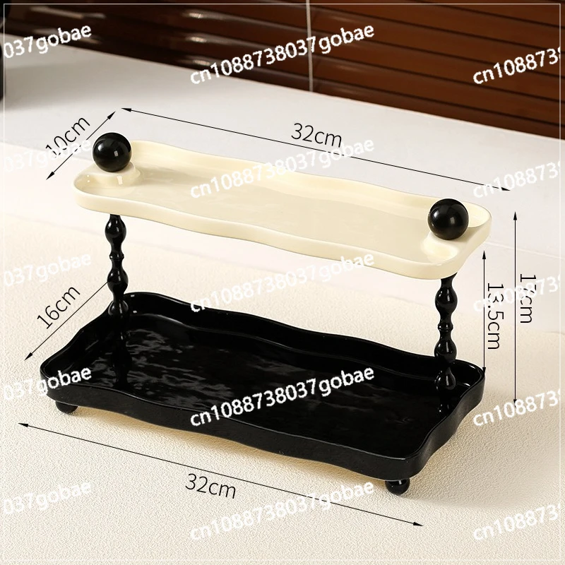 

Light luxury shoe cabinet entry door entrance key storage box ornament living room decoration tray desktop storage rack