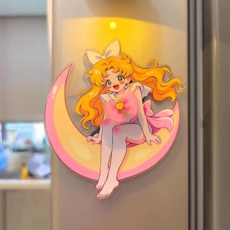 Sailor Moon Tsukino Usagi High Beauty Kühlschrank Aufkleber Anime Charakter Magnet Peripherie Dekoration Aufkleber Desktop Ornament