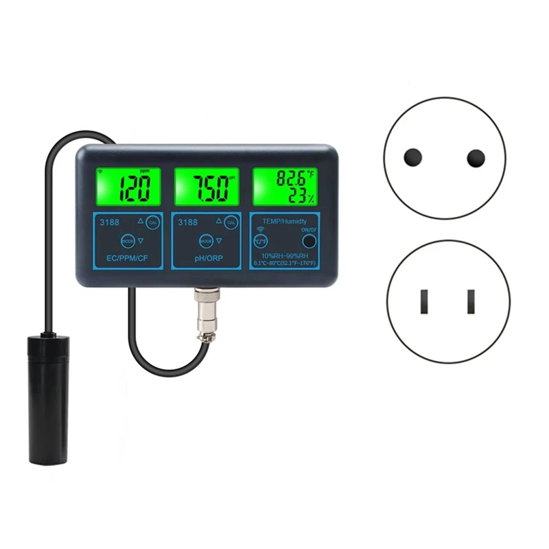 N11R--Tuya-Wifi-7-In1-Wasserqualität-Tester-Multi-Parameter-Wasser-Analysator-PH-ORP-EC-PPM-CF-Feuchtigkeit-TEMP-Monitor-Meter