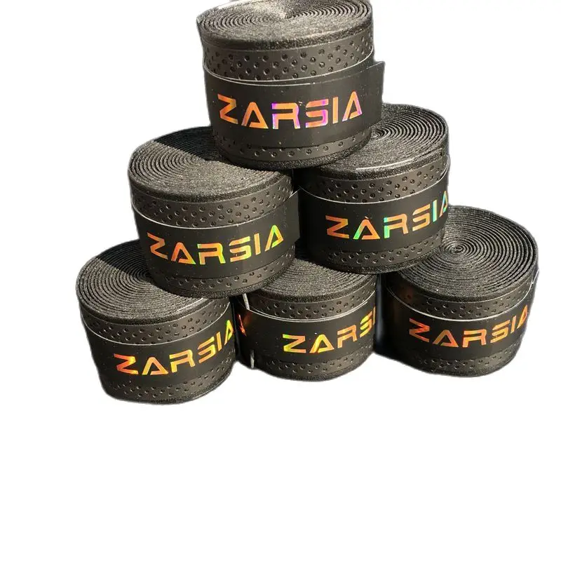 (15pcs/lot) ZARSIA Tennis overgrips,Pressure point Tennis Racket Grips,dry feel Anti-skid sweat absorbed wraps (Black)