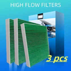 3pcs/Air Conditioner Filter For Volkswagen Arteon E-Golf 7 Tiguan Bora 7 8 Talagon Tavendor/Cabin High Flow Filter Auto Parts