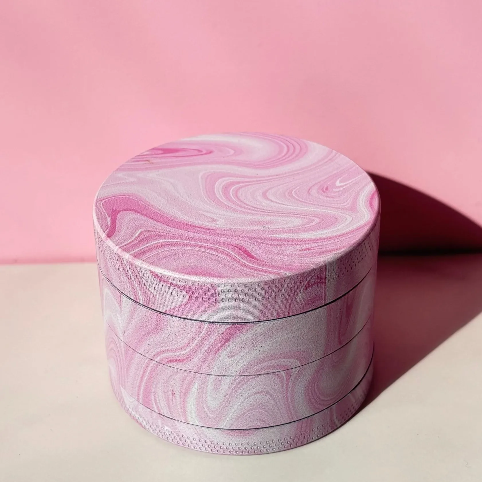 50mm/2inch Pink Tie Dye Metal Grinder Smoking Accessories