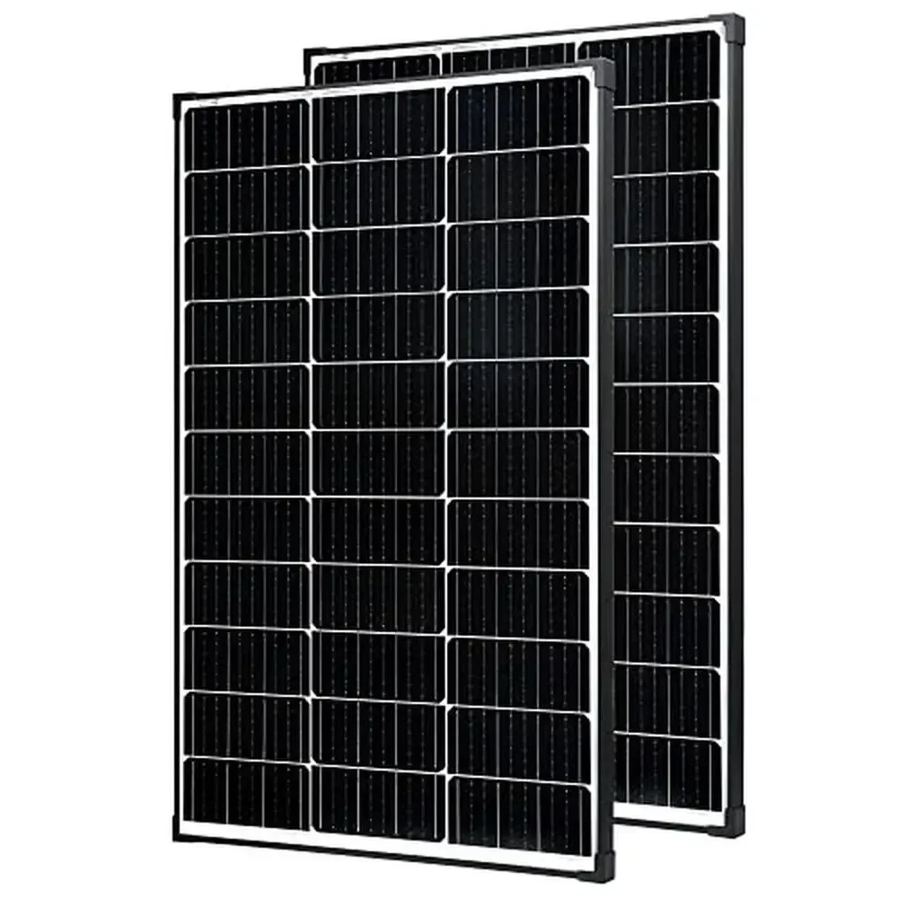 

200W High-Efficiency Monocrystalline Solar Panels 12V 2PCS A Cell Technology Upgrade RV Boat Battery Charging IP67 Waterproof