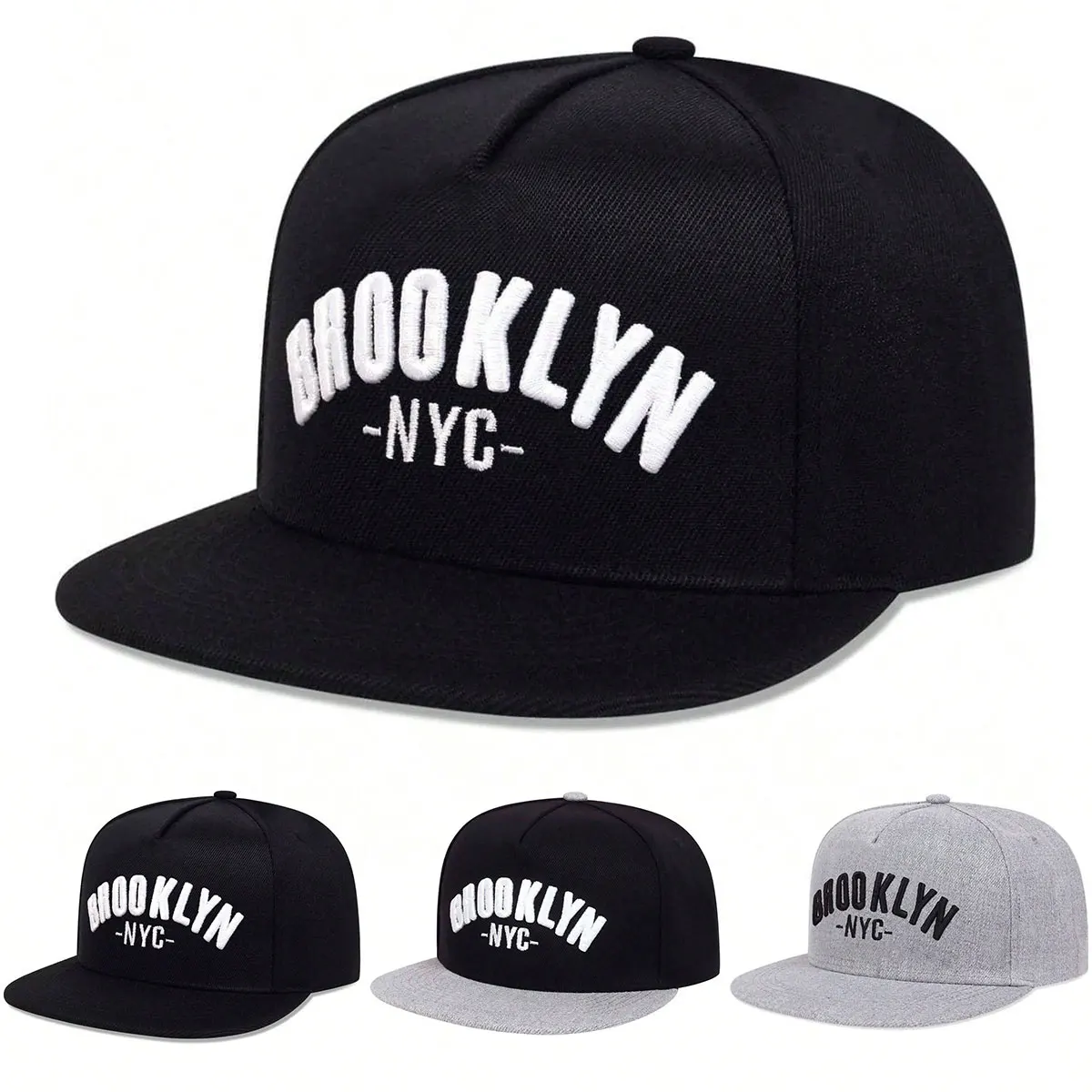 

Унисекс BROOKLYN, шляпы в стиле хип-хоп с вышивкой, весенне-осенние уличные регулируемые повседневные бейсболки, солнцезащитная шляпа, спортивная кепка