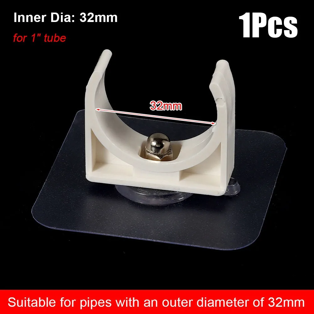 1/5Pcs Punch-free Self-adhesive Pipe Clamp Aquarium Fish Tank Watering Adapter Water Tube Holder Fixed Snap Fittings