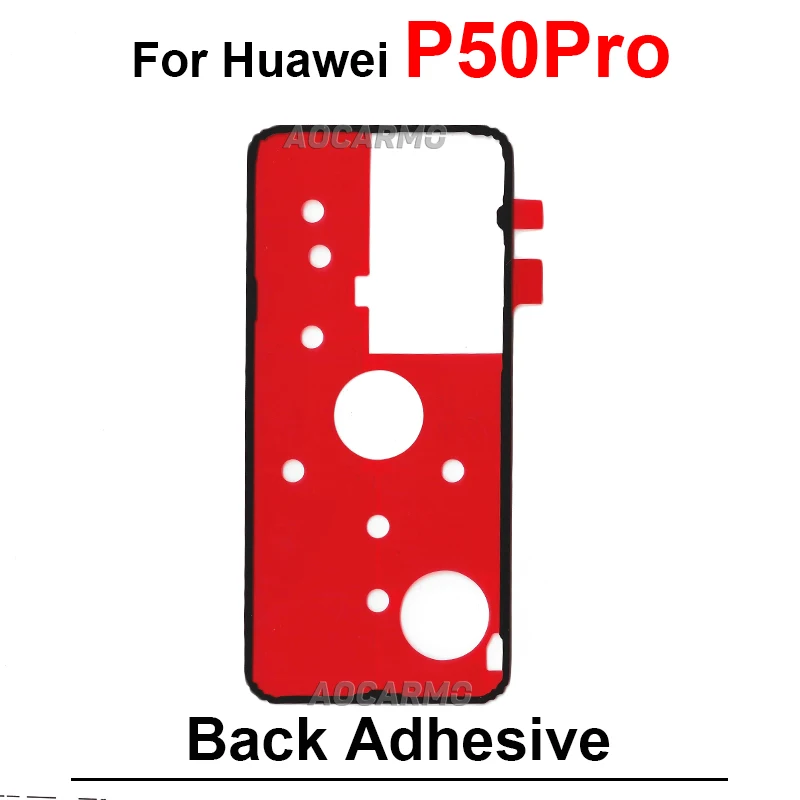 For Huawei P40 Pro+ P10 P20 P30 Lite 5G P50 Pocket Rear Door Sticker Back Cover Adhesive Tape Glue P30Pro P40Pro Replacement
