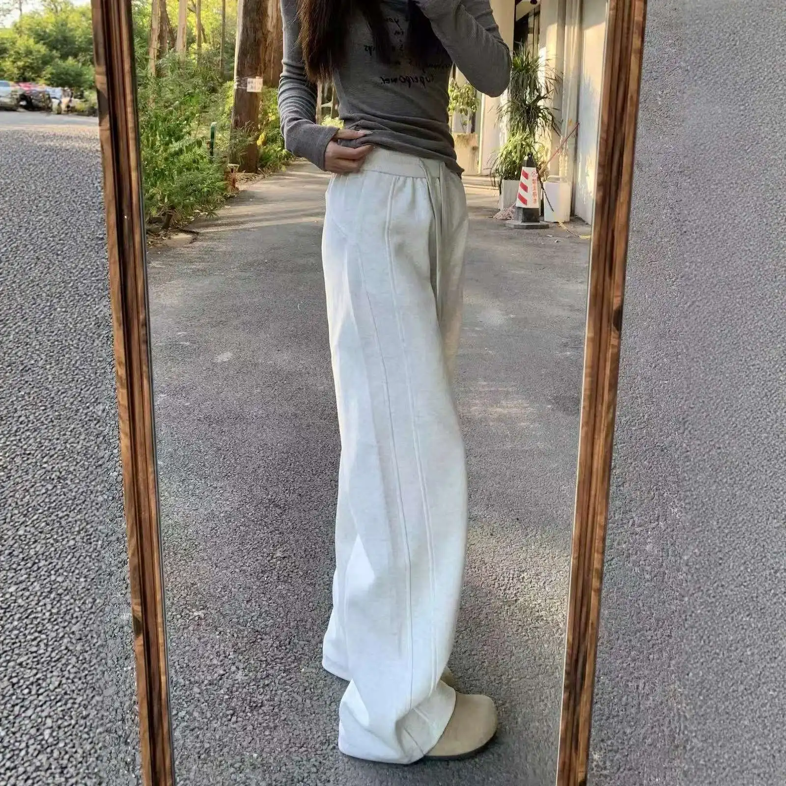 pantaloni-sportivi-da-donna-bianco-e-grigio-con-fodera-in-pile-vestibilita-ampia-gamba-dritta-per-autunno-e-inverno-casual-per-fitness-e-corsa-pantaloni-a-gamba-larga