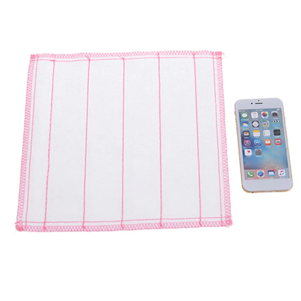 

5Pcs Dish Cloth Cotton Yarn Kitchen Polyester Mesh Absorbent Scourer Kitchen Tableware Wash Cloths Durable
