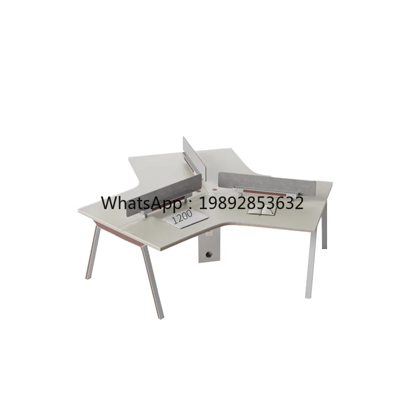 LYY Office Desk Employee Position Open Creative Card Seat Staff Office Desk and Chair Combination
