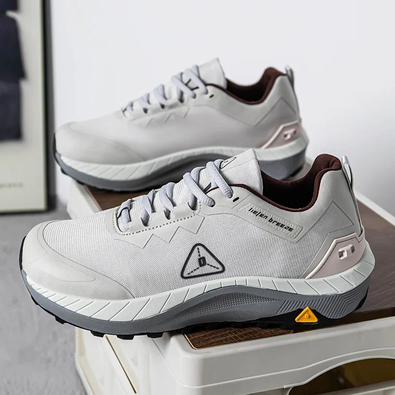 

New Climbing Boots Handmade Leather Casual Men Shoes Design Sneakers Man Breathable Leather Shoes Men Outdoor Sneakers