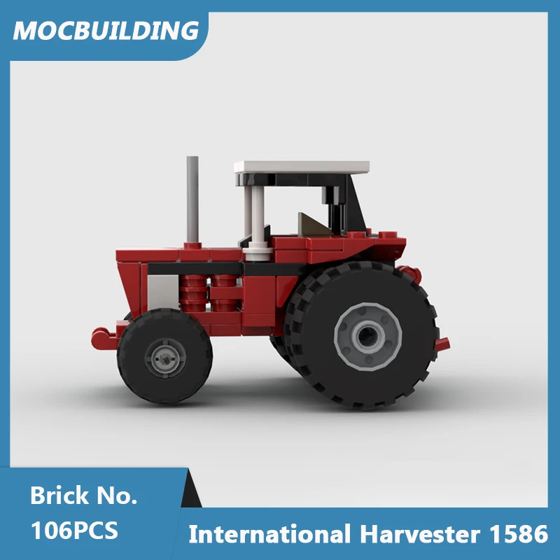 MOC Building Blocks International Harvester 1586 Model DIY Assemble Bricks Creative Educational Collection Toys Gifts 106PCS