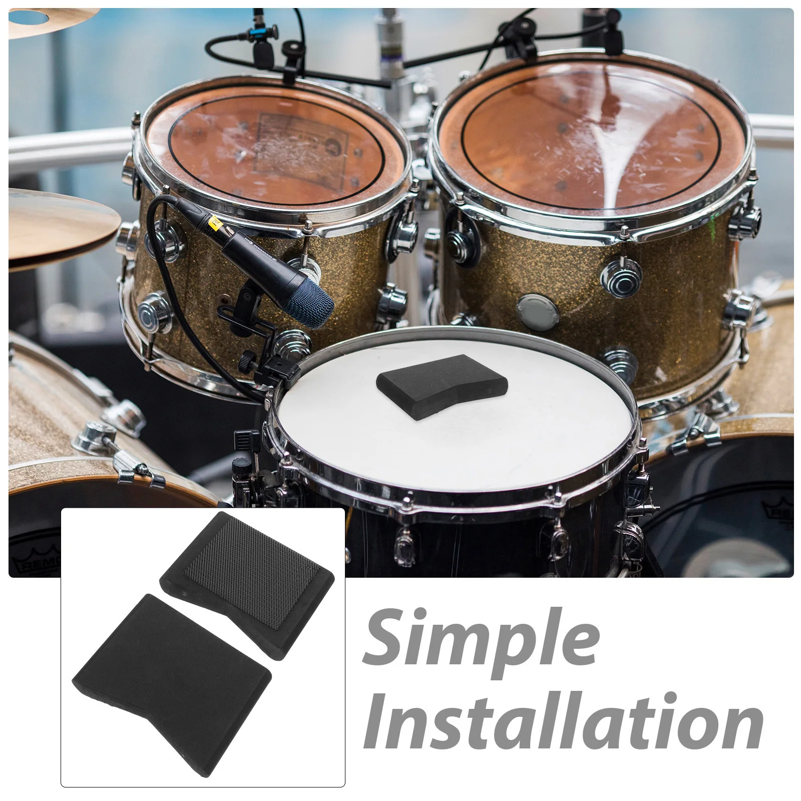 

1Pair Jazz Drum Pedal Anti-Slip Stopper Blocks Plastic Kick Blocks for Bass Drum Pedal Stability Enhanced Slide Prevention